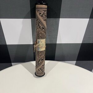 Elegant Brown and Black Scroll Patterned Roll